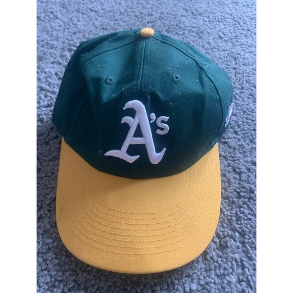 OC Sports Other - Oakland A's Team MLB OC Sports Strapback Hat Cap  Green Gold